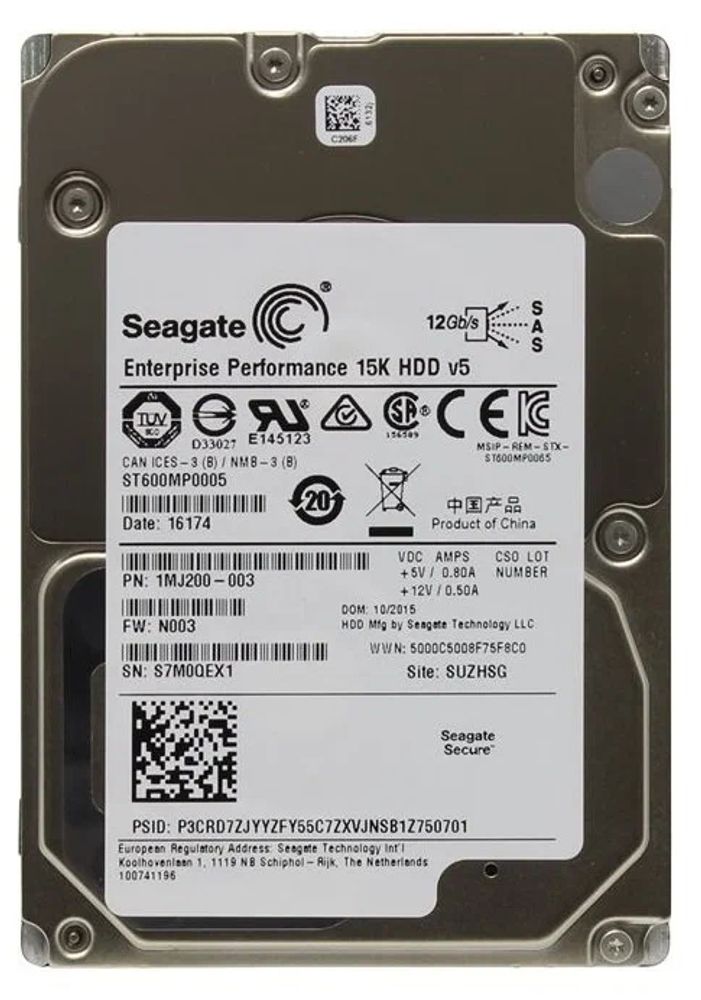 Жесткий диск Seagate 600GB 15K 2.5" 12Gbps SAS ST600MP0005