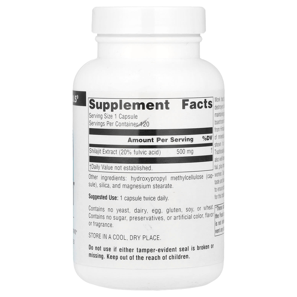 Source Naturals, экстракт мумиё, 500 мг, 120 веганских капсул