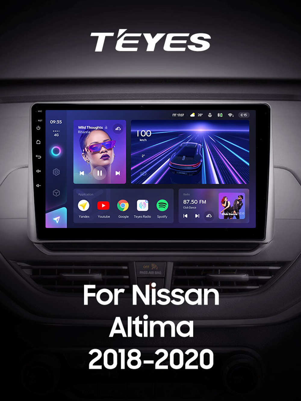 Teyes CC2 Plus 9" для Nissan Altima 2018-2020
