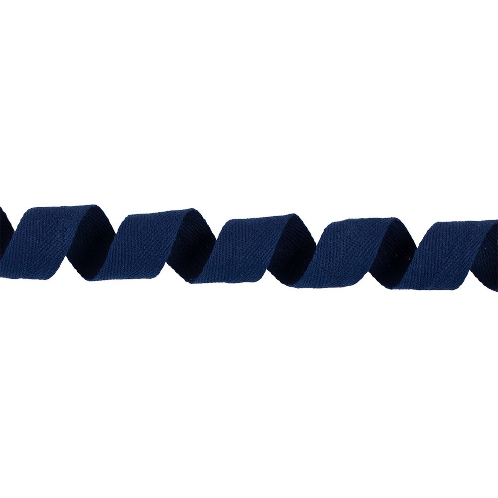 Тесьма (лента) киперная (100% х/б) 25 мм / 50 метров, т.синий/dark blue, Gamma TCT-25