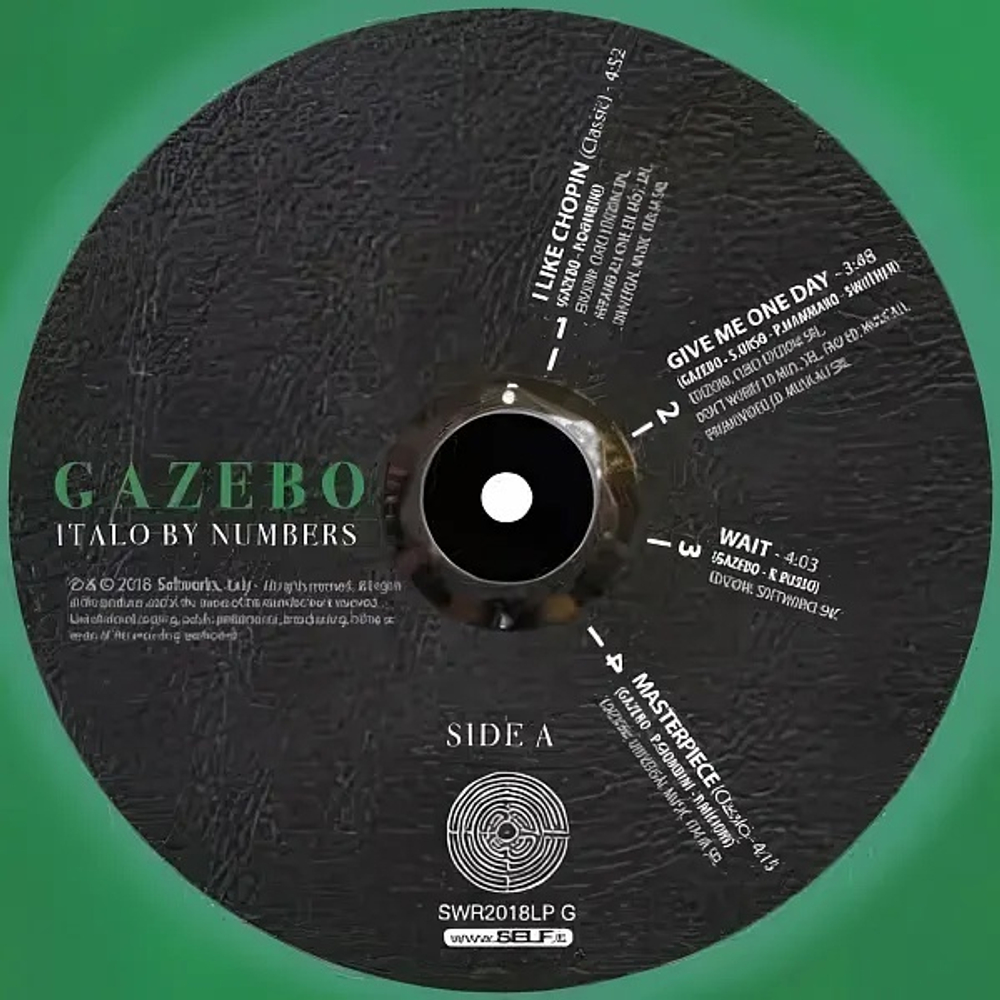 LP: Gazebo — «Italo By Numbers» (2018/2024) зеленый винил