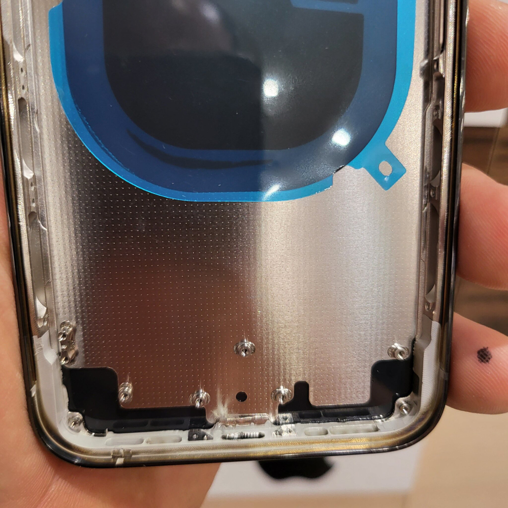 Корпус для iPhone X в стиле iPhone 14Pro (цвет: Black - космический чёрный)