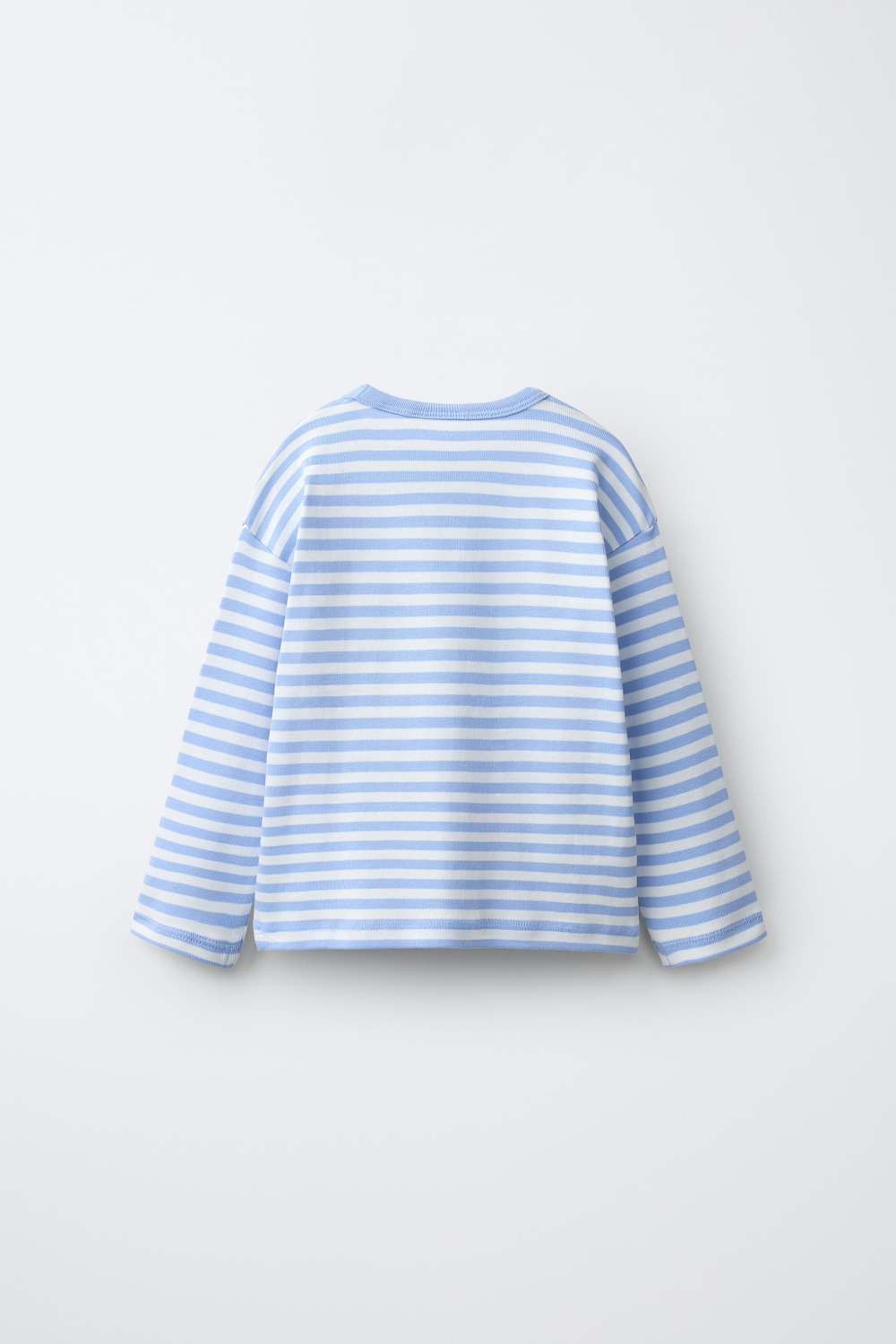 ZARA ЛОНГСЛИВ В ПОЛОСКУ С ВЫШИВКОЙ «ЖИВОТНОЕ», ПОЛОСКИ