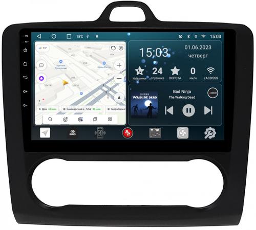 Магнитола для Ford Focus 2 2004-2011 (климат) - Redpower 136 Android 10, Быстрая, CarPlay, SIM-слот