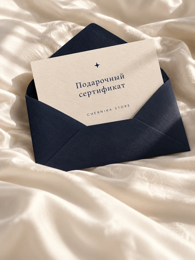Подарочный сертификат CHERNIKA в черничном конверте