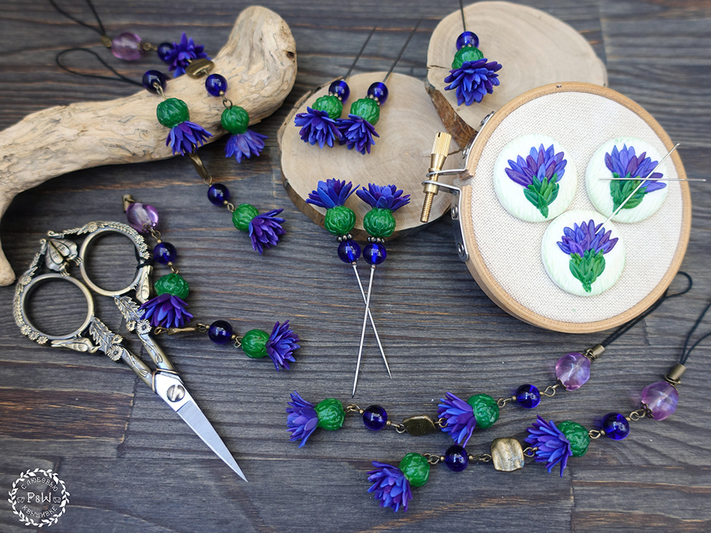 Маячок для ножниц "Blue Thistle"