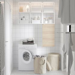 IKEA DIMPA  (ИКЕА ДИМПА)  -  Мешок для сортировки с крышкой - светлый серо-бежевый 50 л