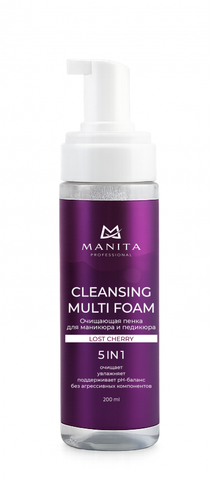 Пена MANITA PROFESSIONAL Очищающая для маникюра и педикюра 4 в 1 