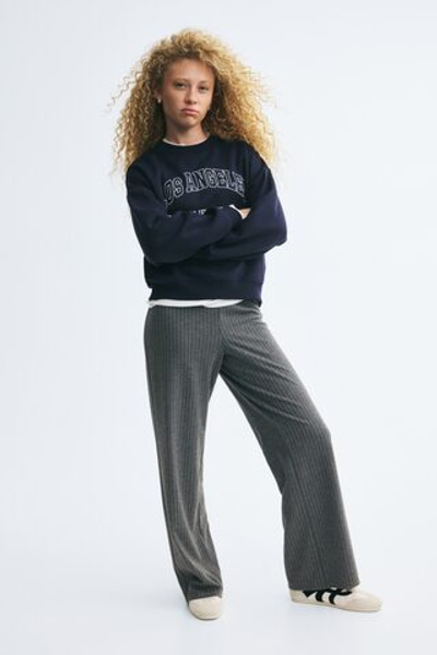 Брюки из джерси без застёжки — высокая посадка - H&M