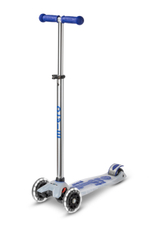 Самокат Maxi Micro Deluxe Flux LED Синий дисконт