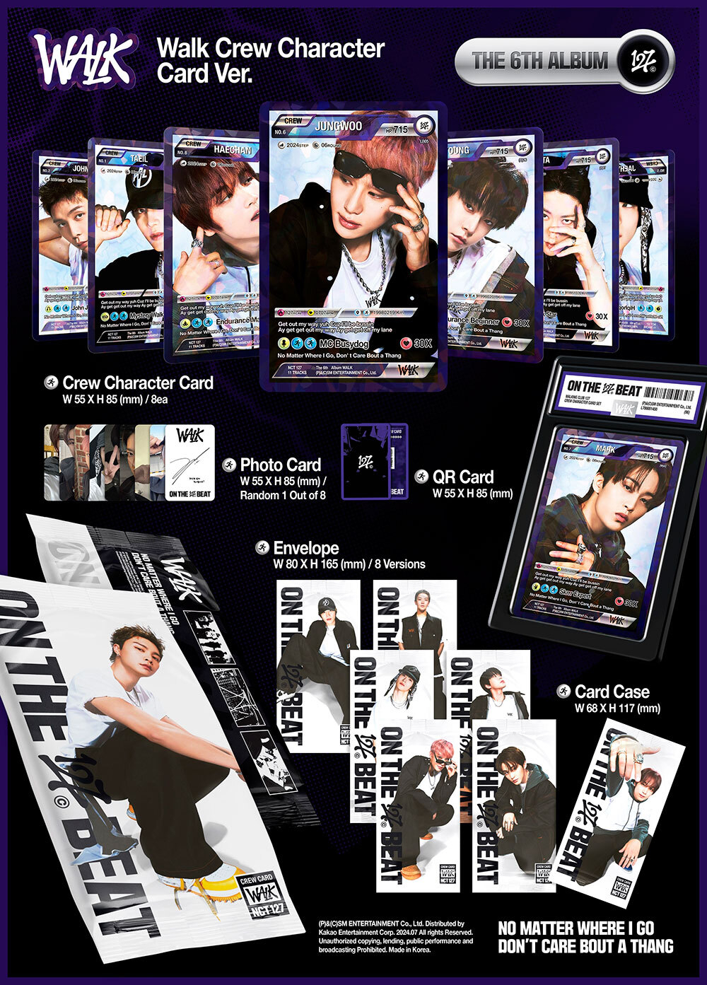 Альбом NCT 127 - [WALK] (Walk Crew Character Card Ver)