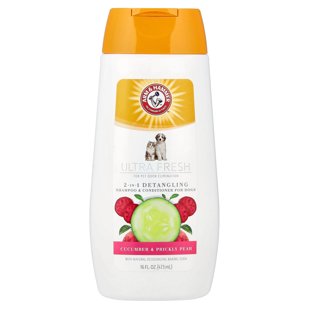 Arm & Hammer, 2-в-1 шампунь и кондиционер для распутывания волос, с огурцом и опунцией, 473 мл (16 жидк. унц.)