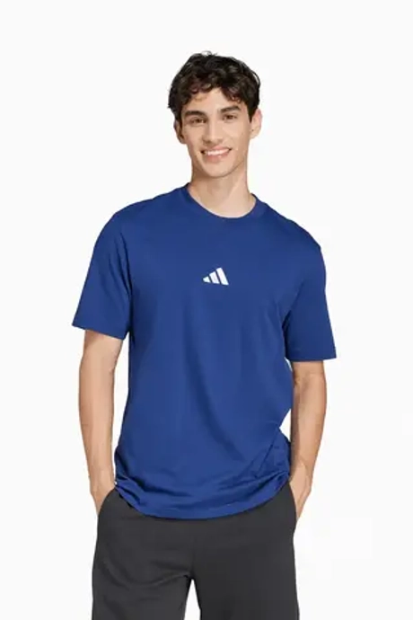 Футболка adidas Essentials Small Logo Single - синий