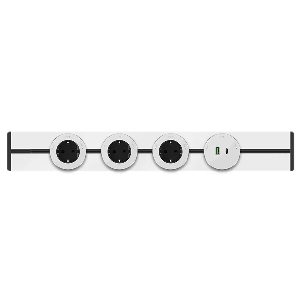 MULTITRACK Шина скрытой установки трековой системы 150 см БЕЛЫЙ
