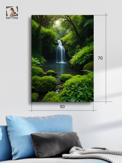Картина Танец лазури на стену 50x70см 1шт.