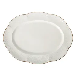 Блюдо овальное 36*27 см h2,8 см Gold Aristocrat Noble [1]
