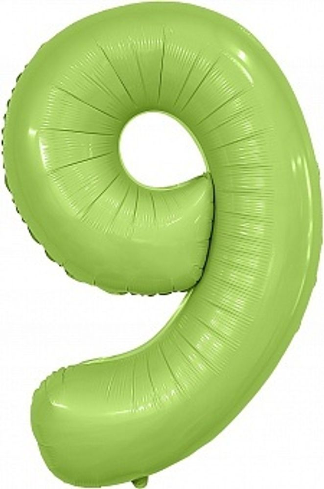 Р Цифра 9 Slim Мистик Фисташка (40''/102 см)
