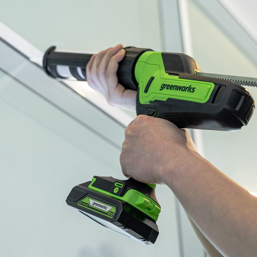 Пистолет для герметиков аккумуляторный 24В Greenworks G24CAU (без АКБ и ЗУ) 3501707