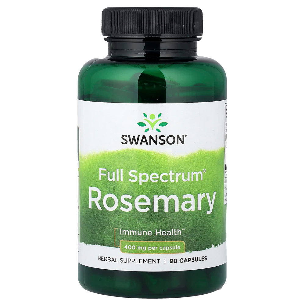 Swanson Vitamins, Full Spectrum®, розмарин, 400 мг, 90 капсул