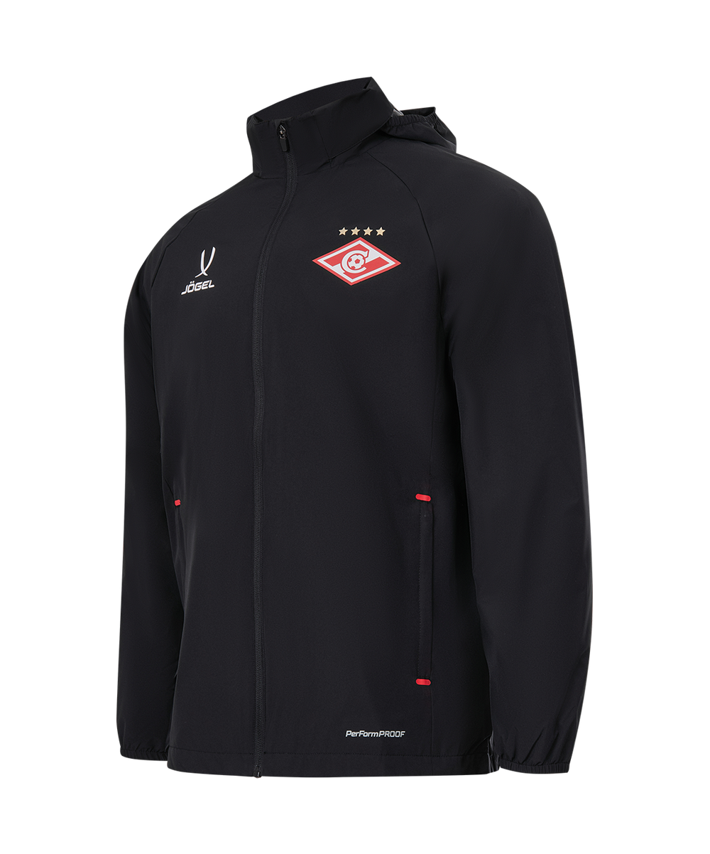 Куртка ветрозащитная Jögel PREMIER PerFormPROOF Spartak FZ Rain Jacket-K, черный