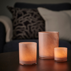 IKEA VINDSTILLA  (ИКЕА ВИНДСТИЛЛА)  -  Подсвечник - бежевый 11 см
