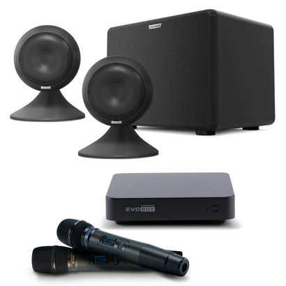 Караоке система Evobox + Микрофоны SE 200D + Акустическая система EvoSound Sphere