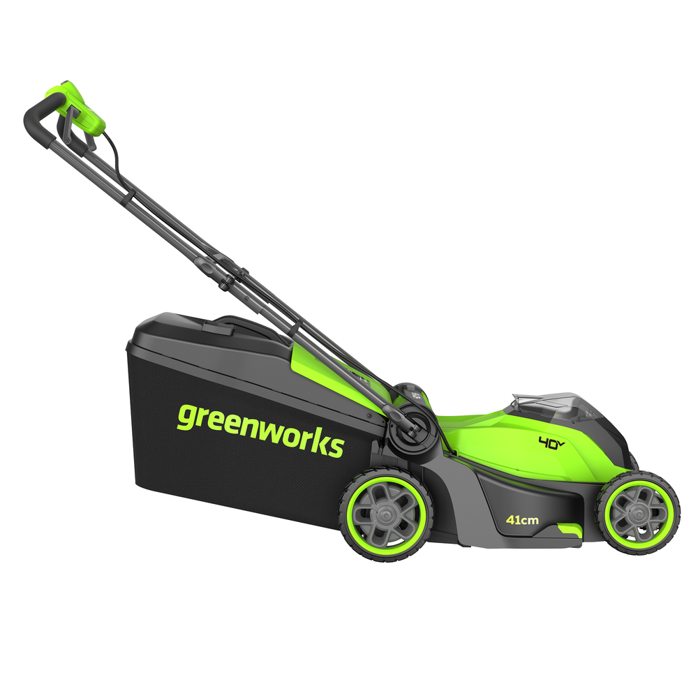 Газонокосилка аккумуляторная Greenworks GD40LM411, 40V, бесщеточная, 41 см, c 1хАКБ 4Ач и ЗУ