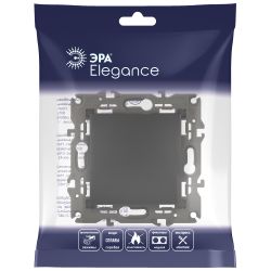 14-1111-05 ЭРА Кнопка, 10АХ-250В, Elegance, антрацит | Эра Elegance