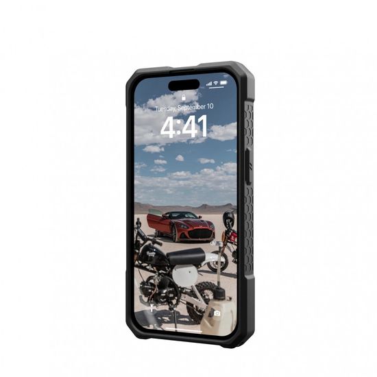 Чехол с поддержкой MAGSAFE Uag Monarch Pro для iPhone 15 Plus 6.7", цвет чёрный (Kevlar-Black)