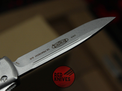 Нож Microtech Ultratech Standard S/E A+++ - серая рукоять, клинок апокалиптик