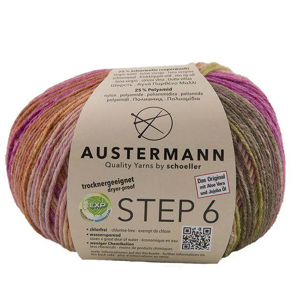 Пряжа Austermann (Аустерманн) Step 6 Irish Rainbow Colours / уп.5 мот. по 410 г, 150 г, col. 0711