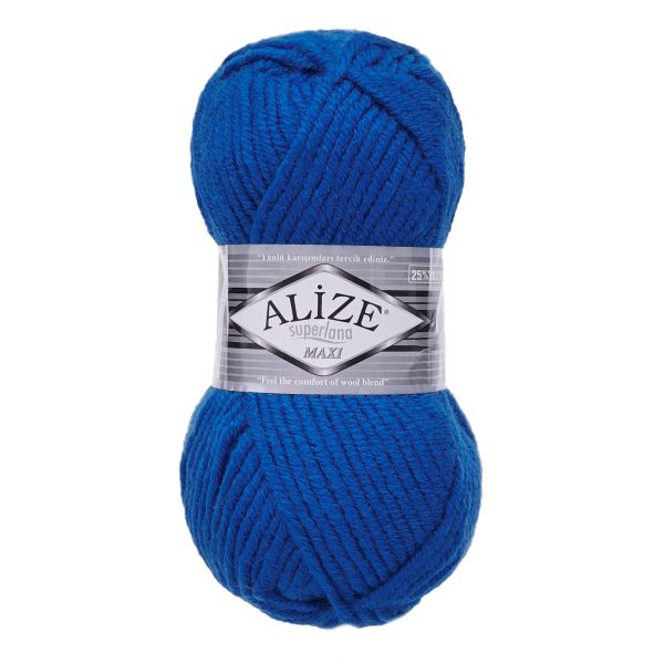Пряжа Alize (Ализе) Superlana Maxi / уп.5 мот. по 100 г, 100 м, 141 василек