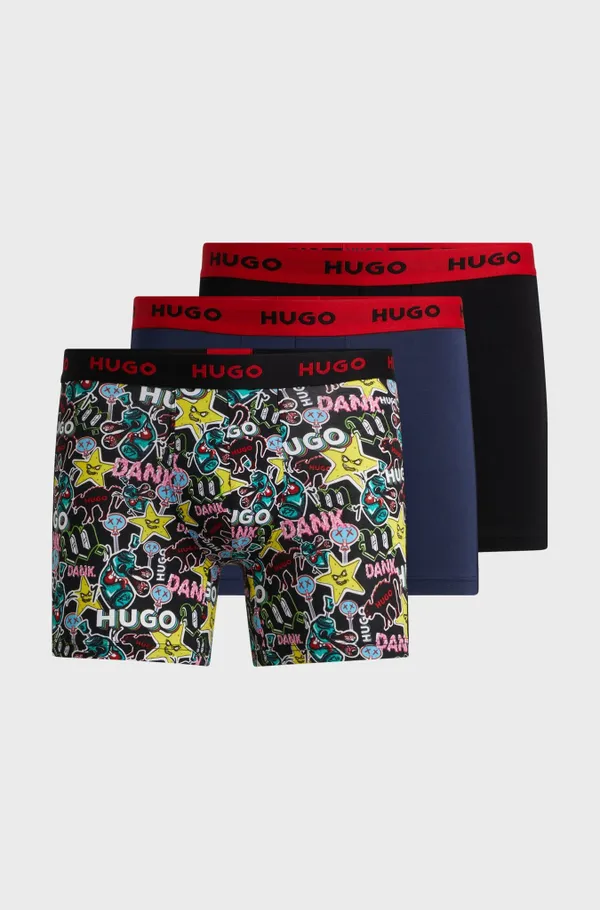 Трусы (набор 3шт) мужские HUGO BOXERBR TRPLT DESIGN 10260754 01
