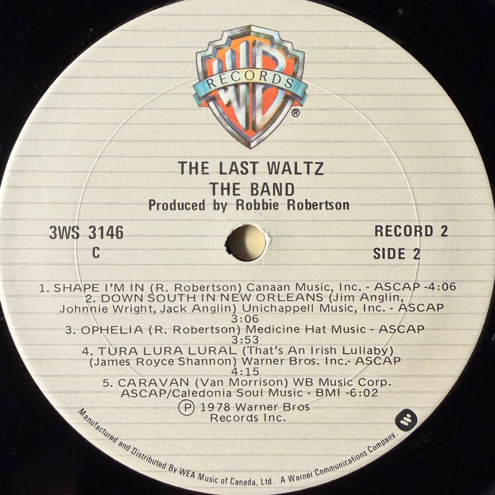 The Band – The Last Waltz 3LP (Канада 1978г.) Т