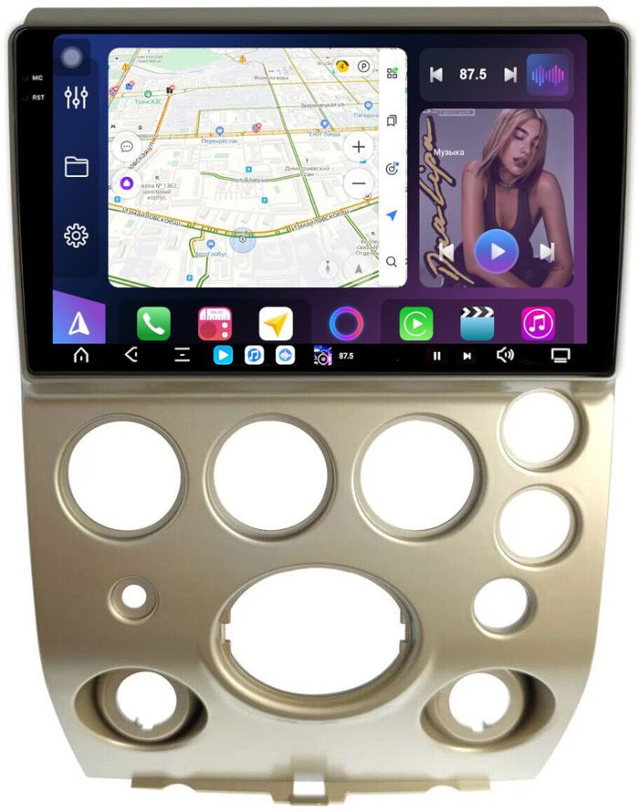 Магнитола для Infiniti QX56 JA60 2004-2007 (поддержка Bose) - FarCar S500-TS20 монитор 9.5" 2K QLED на Android 14, Быстрейшая, CarPlay, 4G SIM-слот