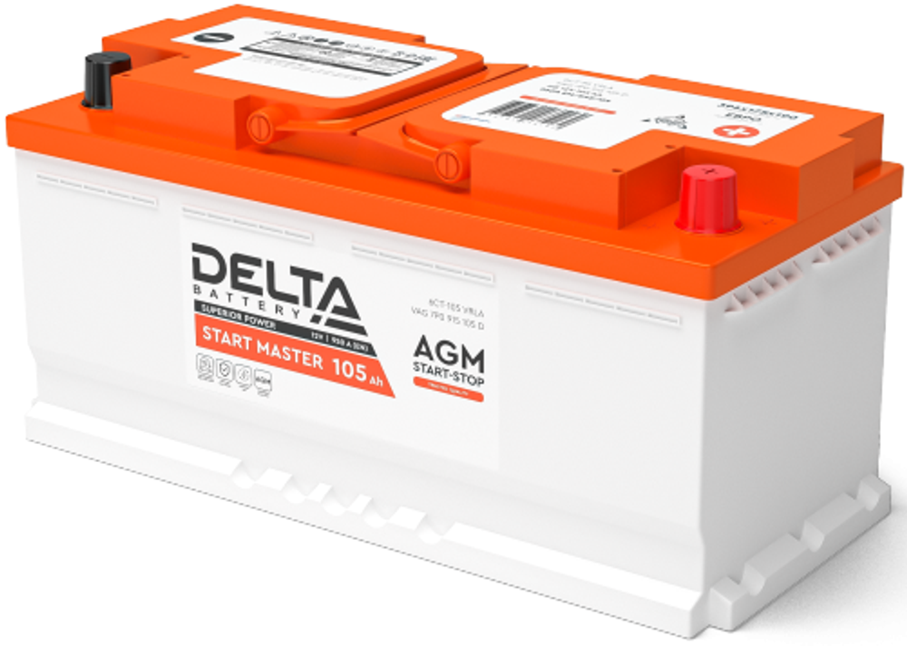 DELTA Start Master AGM 6CT- 105 аккумулятор DELTA Start Master AGM 6CT- 105 аккумулятор