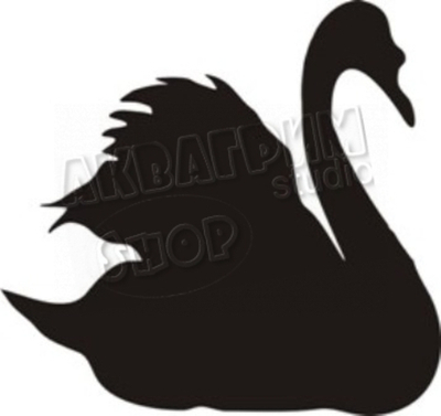 Трафарет для блеск тату "Лебедь №5