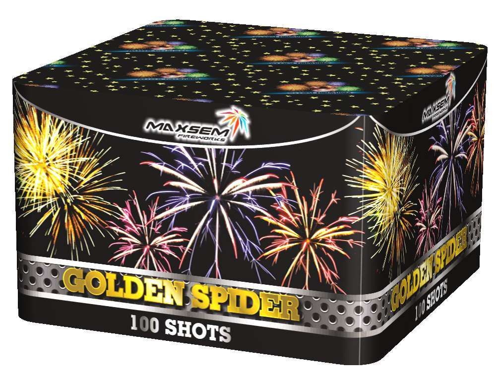 Батарея салютов "GOLDEN SPIDER"  0,8"/100 залпов