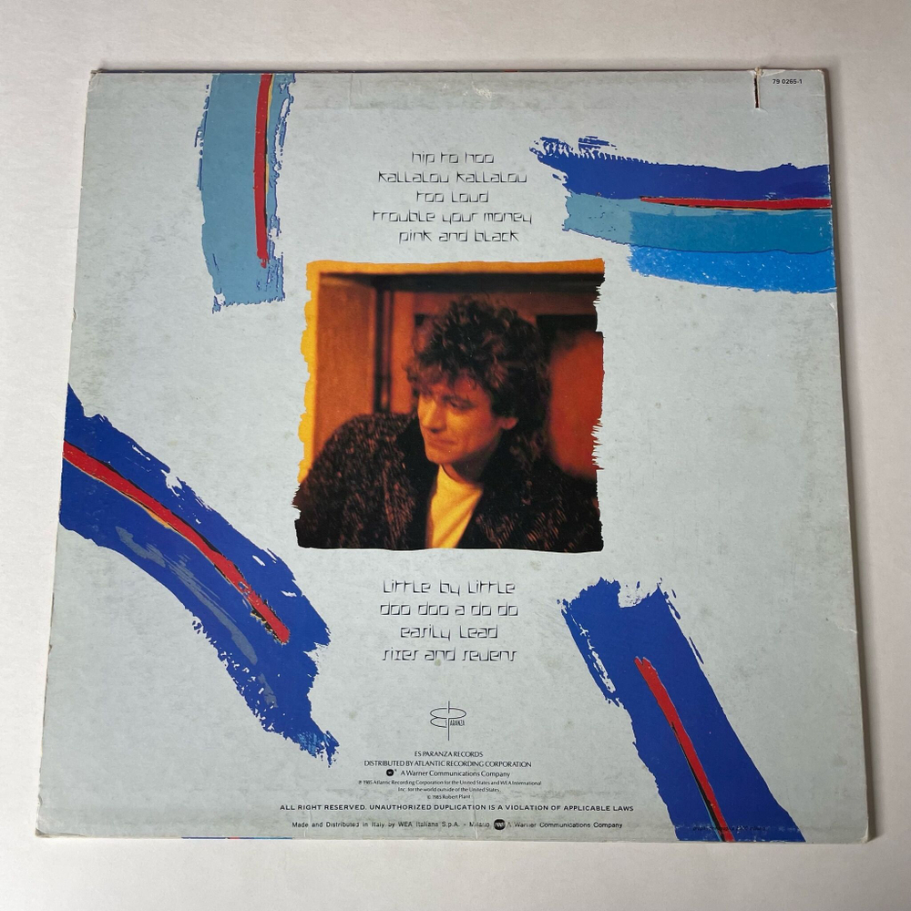 Винтажная виниловая пластинка LP Robert Plant Shaken N Stirred (Италия 1985)