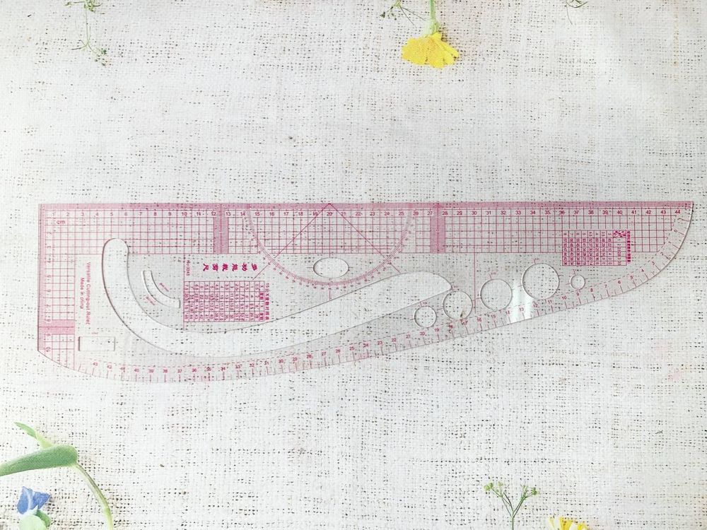 Лекало портновское, р. 45х12,5 см