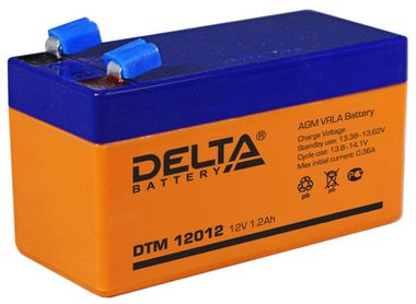 Аккумулятор Delta DTM 12012 ( 12V 1,2Ah / 12В 1,2Ач ) - фотография