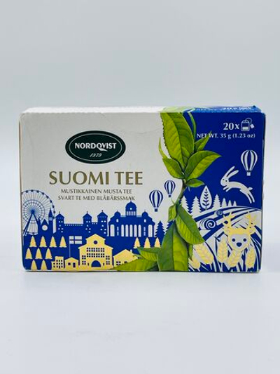 Чай черный NORDQVIST "FINLANDIA TEA" с черникой 20 пакетиков (из Финляндии)