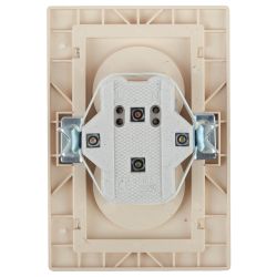 Розетка Intro Plano 1-204-02 без заземления двойная 2х2P 16А-250В IP20 СУ Plano слоновая кость | Intro Plano Слоновая кость