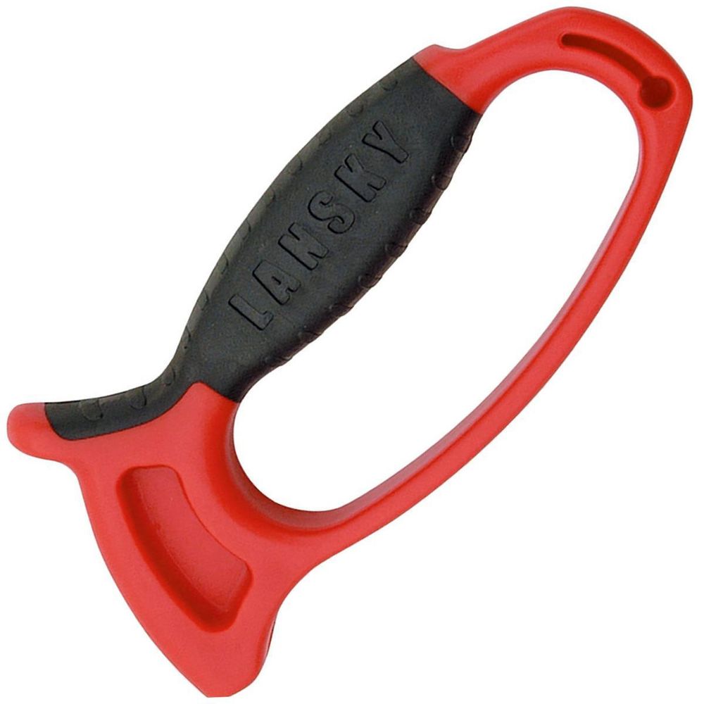 Механическая точилка для ножей Lansky Red Deluxe Quick Edge модель LSTCN