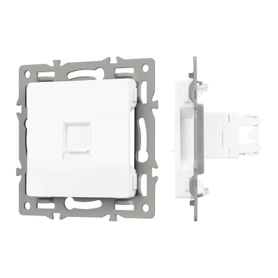 Механизм компьютерной розетки SCT-MPC1-PL-WH (RJ-45, CAT6) (Arlight, -)