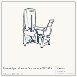 Тренажёр сгибатель бедра сидя FTX-7325 — от 259 000 ₽