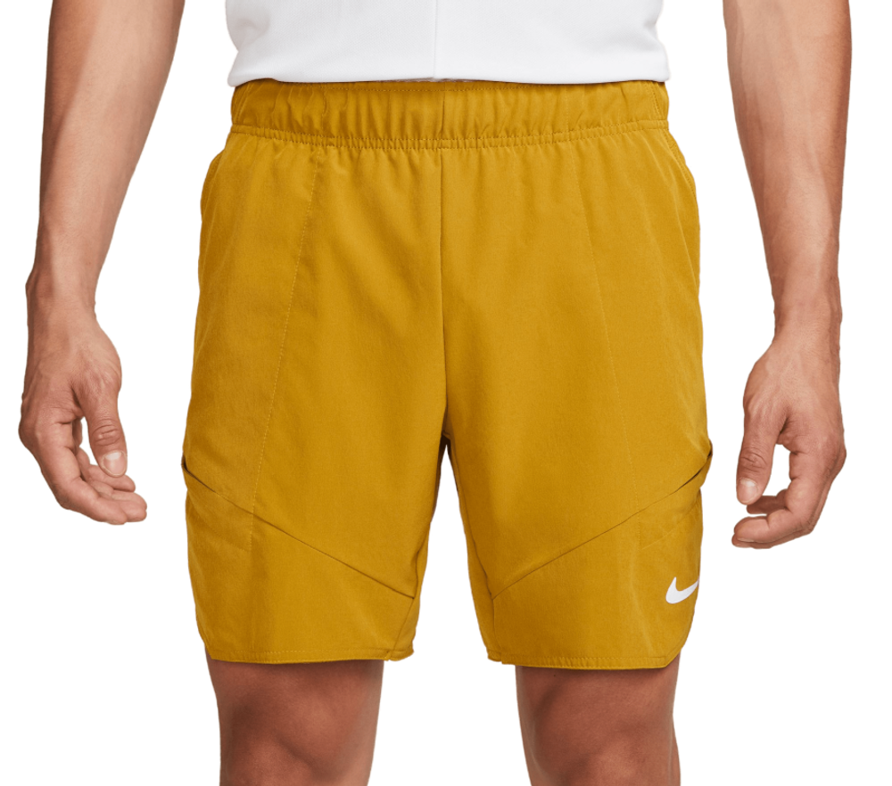Мужские теннисные шорты Nike Dri-Fit Advantage Short 7in - bronzine/lime blast/white