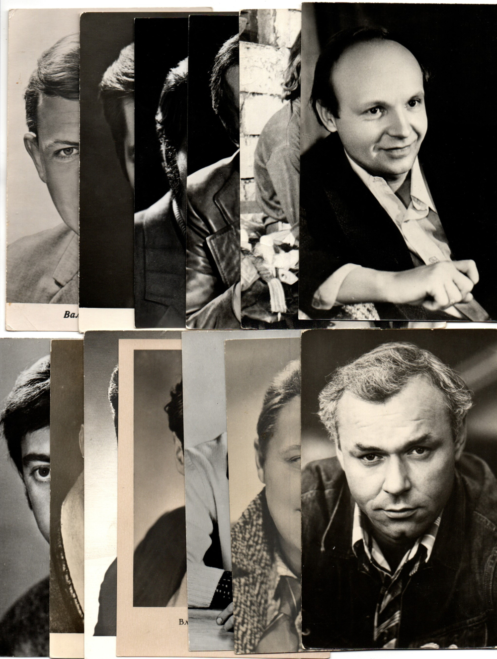 №109 Открытки Артисты и актёры СССР 1960–1970-е г. 25 штук. Чёрно-белые, чистые, без повторов