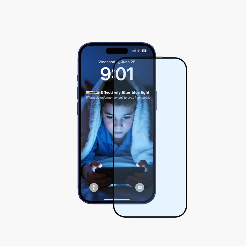 Защитное стекло i-Phone 17 Pro 6.3" Anank 2.5D 5X Reinforced EyeSafe-Anti-Bluelight