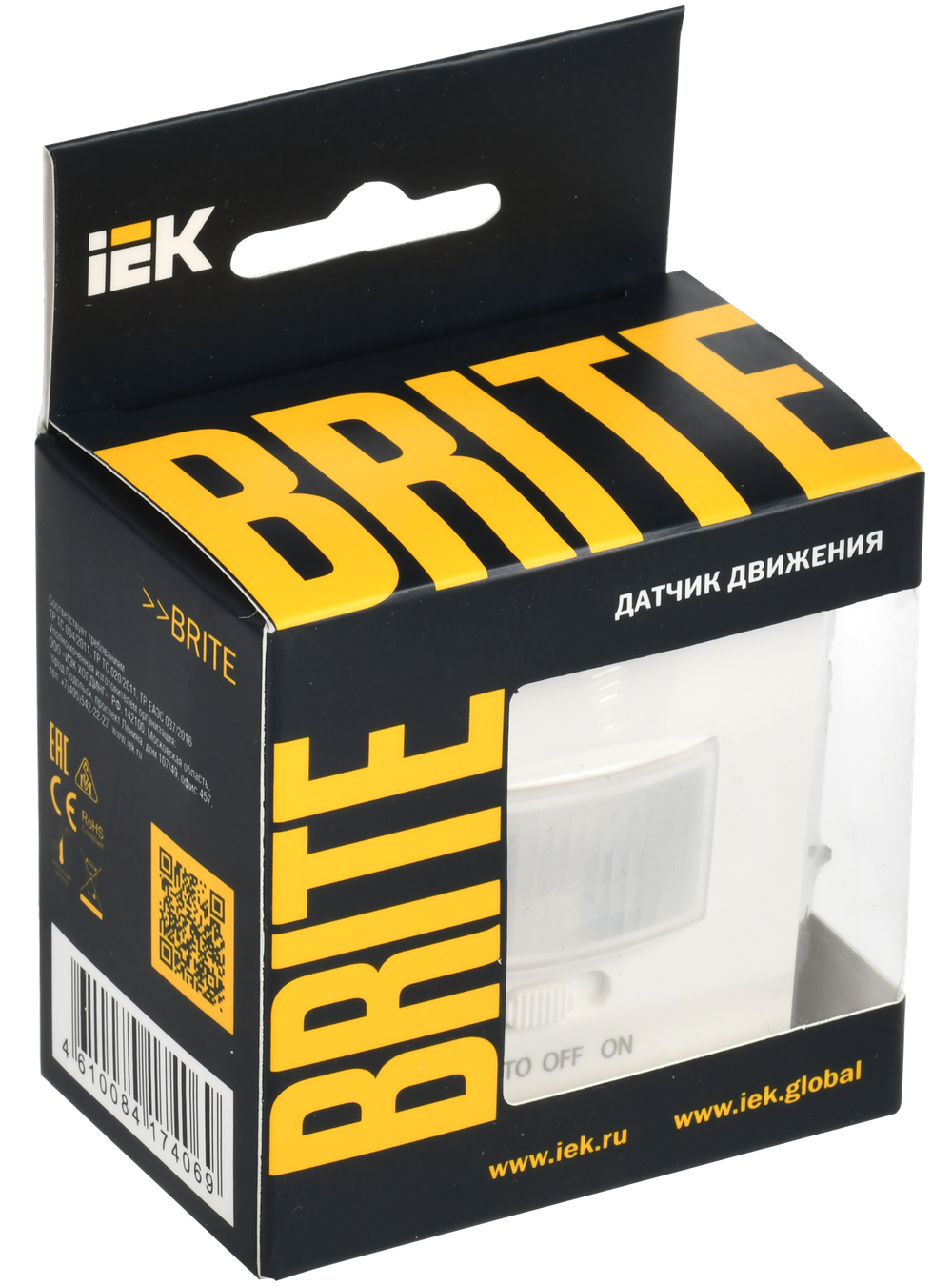BRITE Датчик движения ДС10-1-БрБ белый IEK